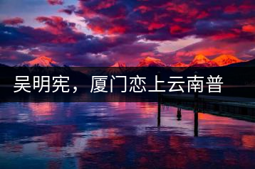 吳明憲，廈門戀上云南普洱茶