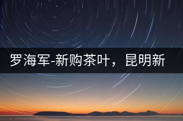 羅海軍-新購茶葉，昆明新購商貿(mào)有限公司總經(jīng)理