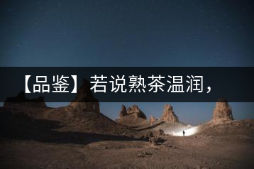 【品鑒】若說熟茶溫潤，怎可少了那玖香？