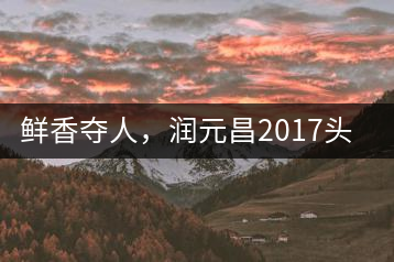 鮮香奪人，潤元昌2017頭采小青柑即將上市