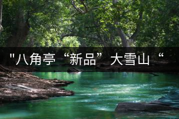 “八角亭“新品”大雪山“即將上市，期待您的品茗！