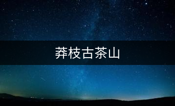 莽枝古茶山