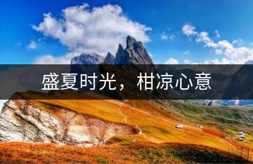 盛夏時光，柑涼心意