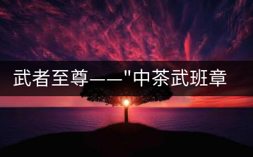 武者至尊——”中茶武班章”，帷幕之后的王者風范