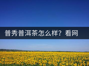 普秀普洱茶怎么樣？看網(wǎng)友精彩回答