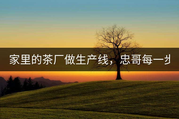 家里的茶廠做生產(chǎn)線，忠哥每一步都親自做，每個步驟...家里的茶廠做生產(chǎn)線，忠哥每一步都親自做，每個步驟都非常嚴謹！