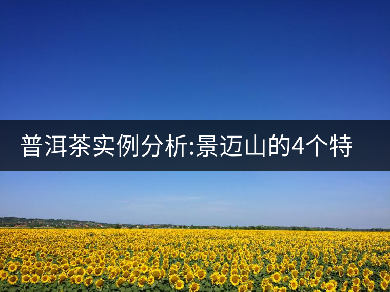 普洱茶實(shí)例分析:景邁山的4個(gè)特征普洱茶實(shí)例分析:景邁山的4個(gè)特征 普洱茶實(shí)例分析:景邁山的4個(gè)特征普洱茶實(shí)例分析:景邁山的4個(gè)特征