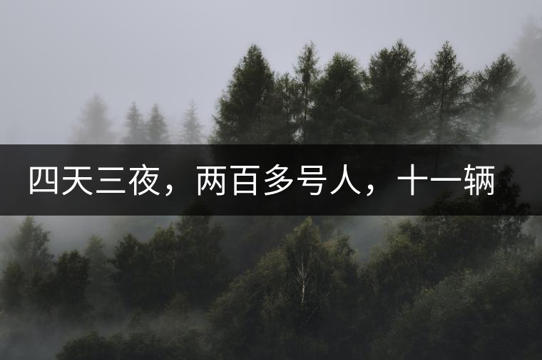 四天三夜，兩百多號人，十一輛中巴車，歲月知味易武茶山行活動