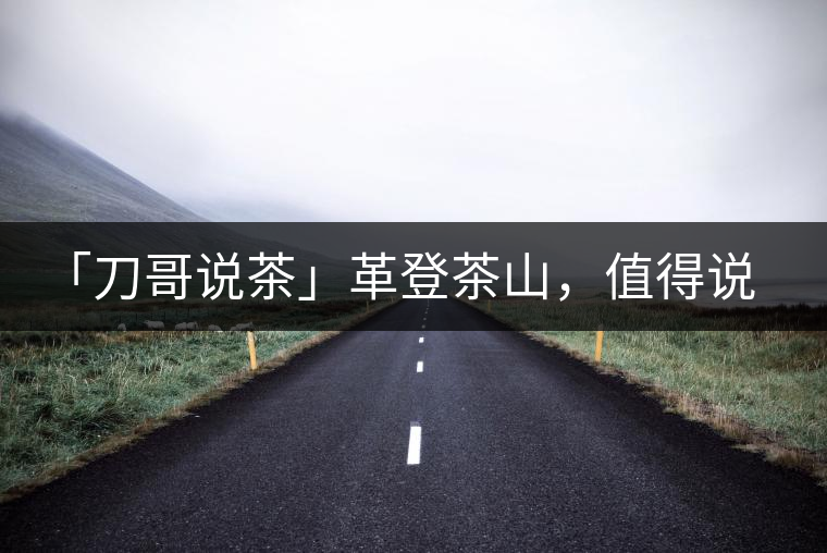 「刀哥說茶」革登茶山，值得說道的那些事