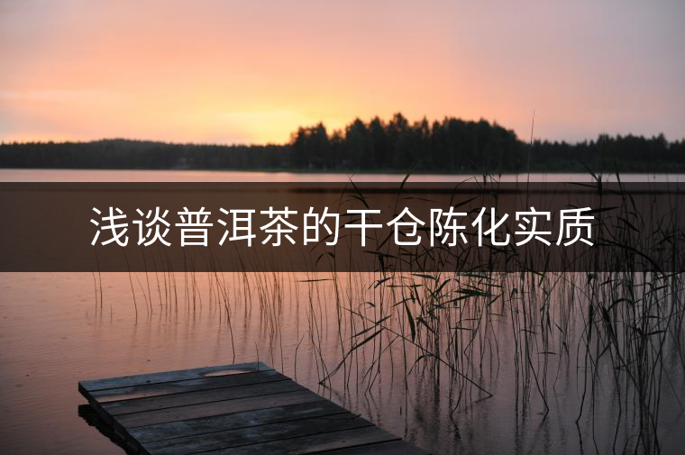 淺談普洱茶的干倉陳化實(shí)質(zhì) 淺談普洱茶的干倉陳化實(shí)質(zhì)