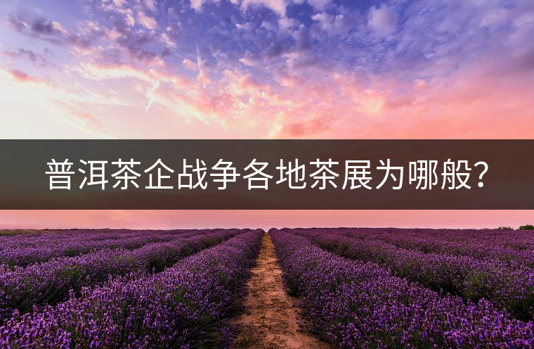 普洱茶企戰(zhàn)爭各地茶展為哪般？