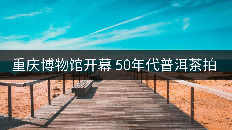 重慶博物館開幕 50年代普洱茶拍出“天價” 重慶博物館開幕 50年代普洱茶拍出“天價”