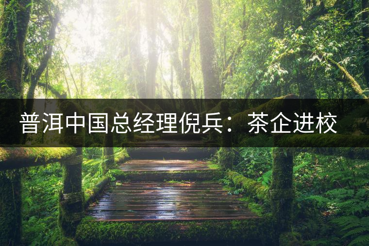 普洱中國總經(jīng)理倪兵:茶企進校第一人 普洱中國總經(jīng)理倪兵:茶企進校第一人