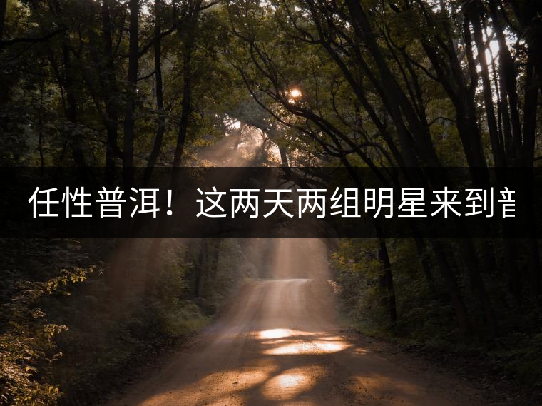 任性普洱！這兩天兩組明星來到普洱！