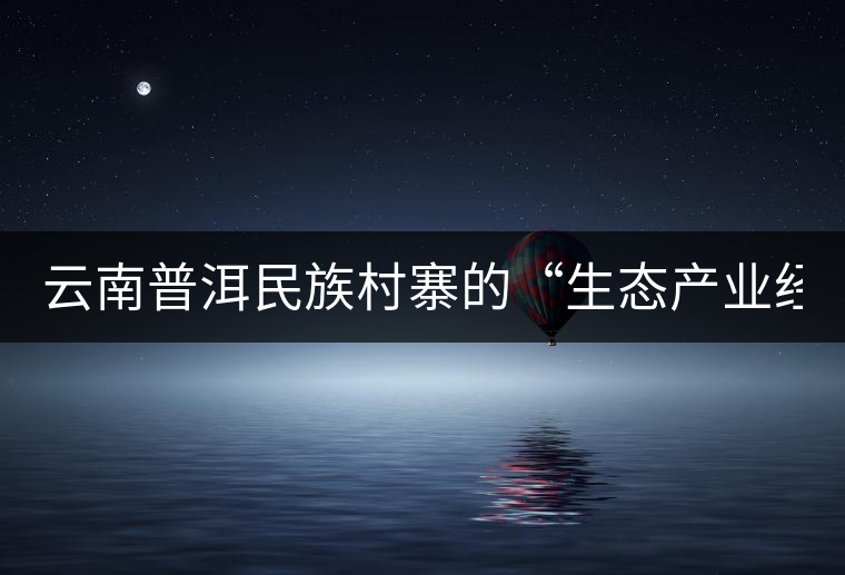 云南普洱民族村寨的“生態(tài)產(chǎn)業(yè)經(jīng)”