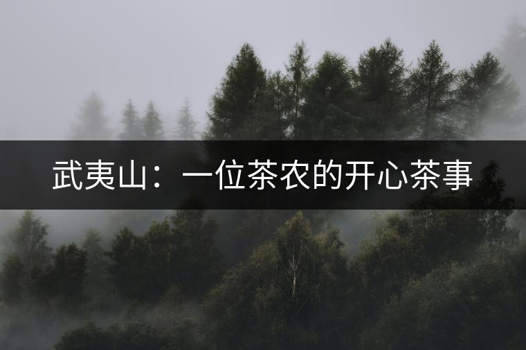 武夷山：一位茶農(nóng)的開(kāi)心茶事