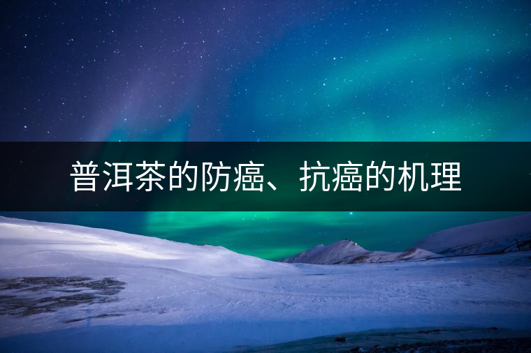 普洱茶的防癌、抗癌的機理