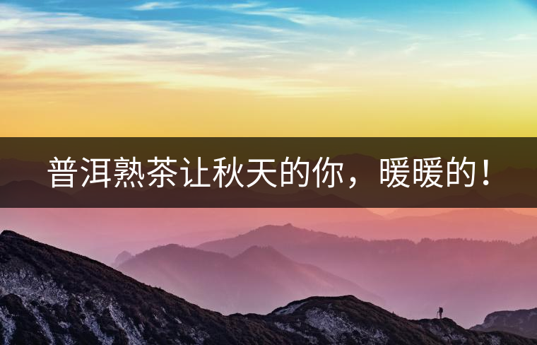 普洱熟茶讓秋天的你，暖暖的！