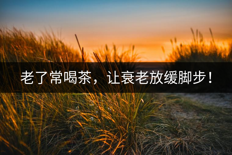 老了常喝茶，讓衰老放緩腳步！