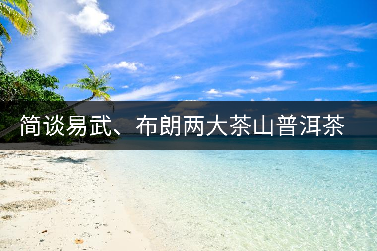 簡談易武、布朗兩大茶山普洱茶風格