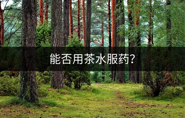 能否用茶水服藥？