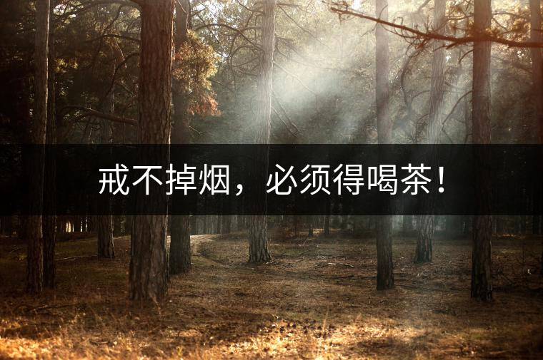 戒不掉煙，必須得喝茶！