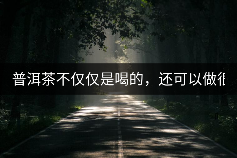 普洱茶不僅僅是喝的，還可以做很多美食哦！