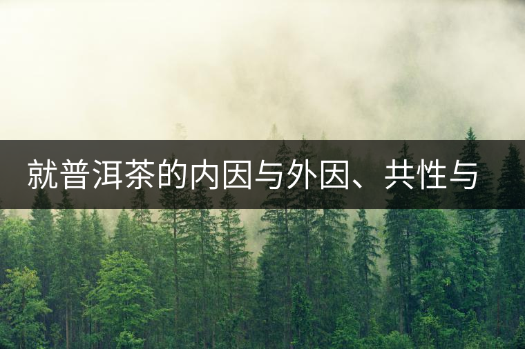 就普洱茶的內(nèi)因與外因、共性與個性復(fù)茶友