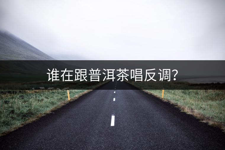 誰在跟普洱茶唱反調(diào)？