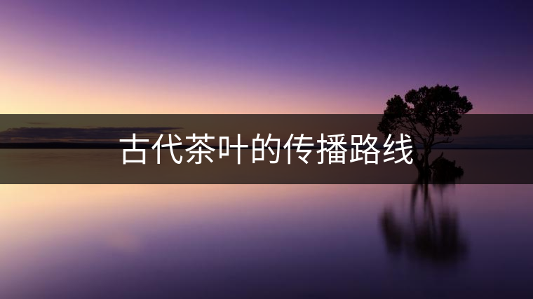古代茶葉的傳播路線 古代茶葉的傳播路線