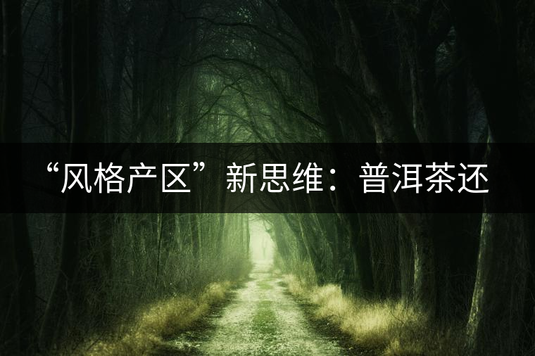 “風格產(chǎn)區(qū)”新思維：普洱茶還有無必要再區(qū)分山頭？