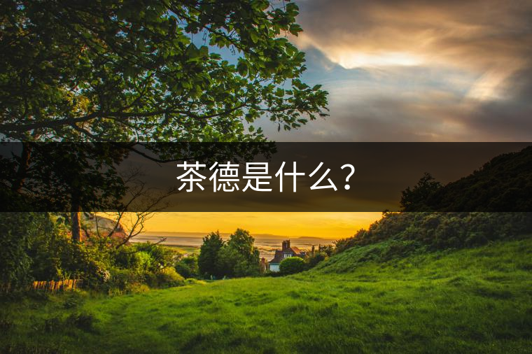 茶德是什么？