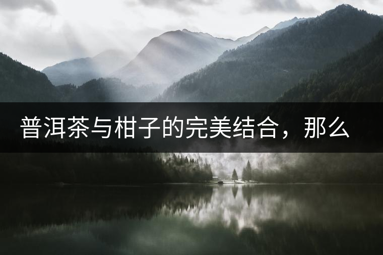 普洱茶與柑子的完美結(jié)合，那么小青柑最出色的三個(gè)功效，你可知道
