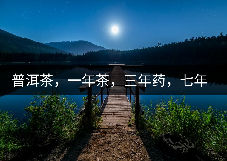 普洱茶，一年茶，三年藥，七年寶