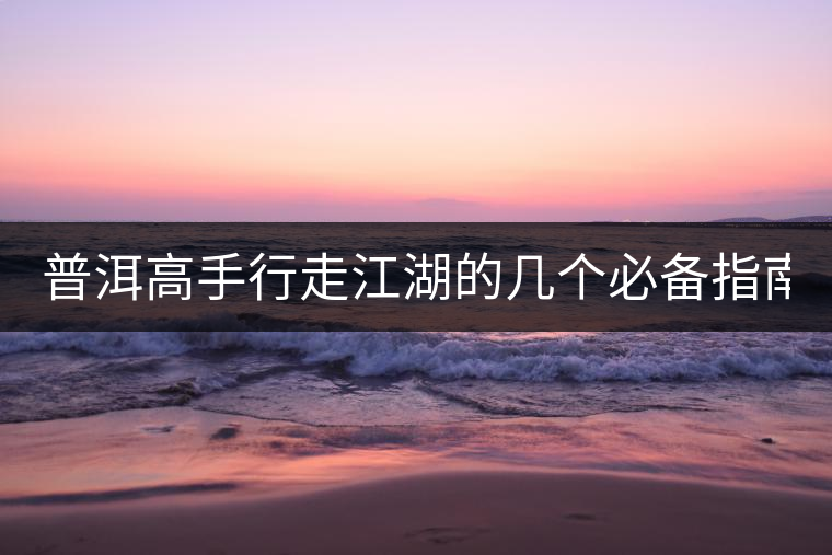 普洱高手行走江湖的幾個必備指南！