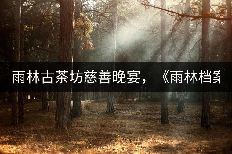 雨林古茶坊慈善晚宴，《雨林檔案·曼松》拍出106萬！