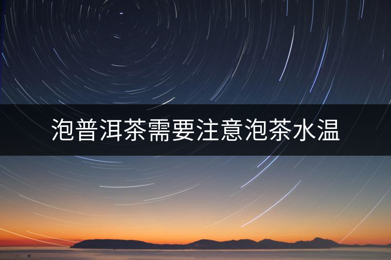 泡普洱茶需要注意泡茶水溫 泡普洱茶需要注意泡茶水溫