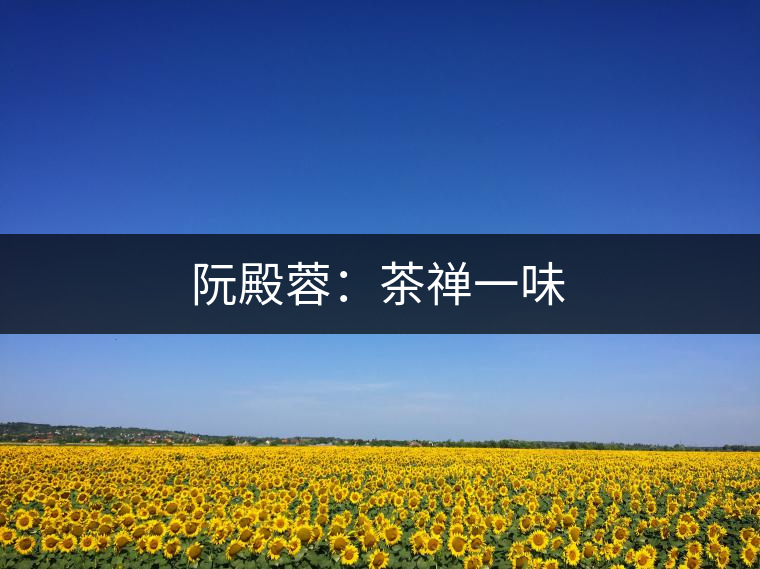 阮殿蓉:茶禪一味 阮殿蓉:茶禪一味