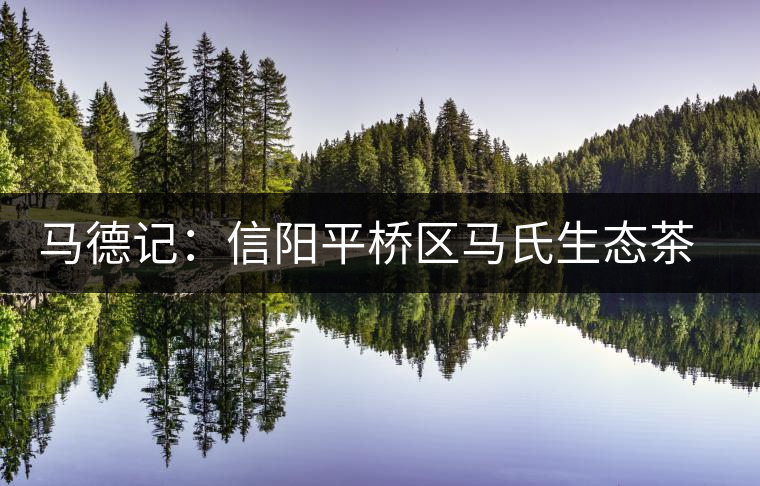 馬德記:信陽平橋區(qū)馬氏生態(tài)茶葉合作社負(fù)責(zé)人 馬德記:信陽平橋區(qū)馬氏生態(tài)茶葉合作社負(fù)責(zé)人