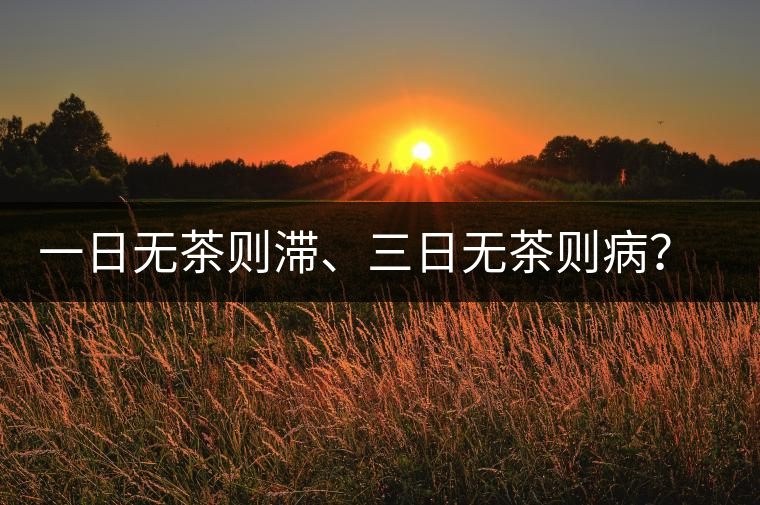 一日無茶則滯、三日無茶則??？清代普洱茶這么鼎盛？