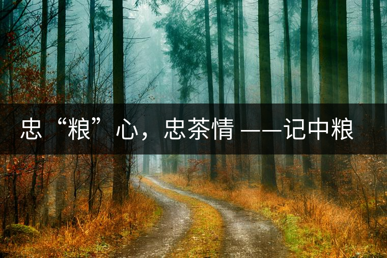 忠“糧”心，忠茶情 ——記中糧老茶人楊維仁