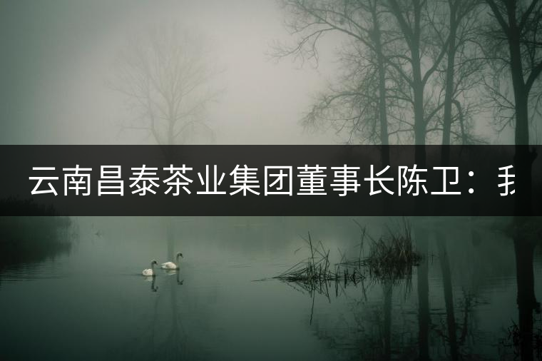 云南昌泰茶業(yè)集團(tuán)董事長陳衛(wèi)：我為中式文化代言 以品為上
