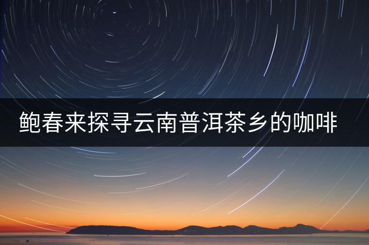 鮑春來(lái)探尋云南普洱茶鄉(xiāng)的咖啡傳奇 鮑春來(lái)探尋云南普洱茶鄉(xiāng)的咖啡傳奇