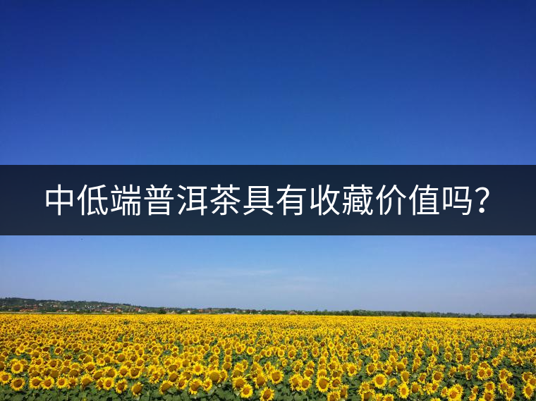 中低端普洱茶具有收藏價值嗎？