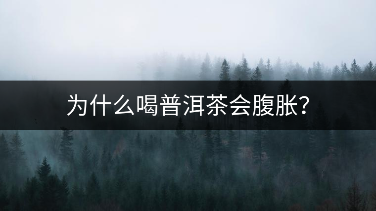 為什么喝普洱茶會(huì)腹脹？