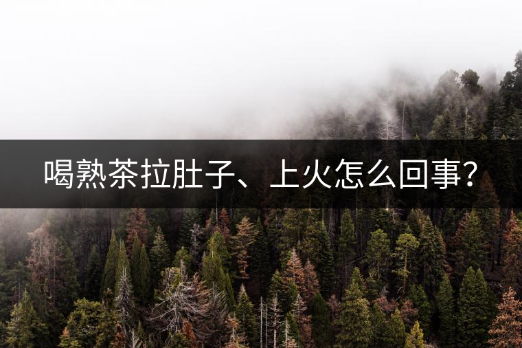 喝熟茶拉肚子、上火怎么回事？