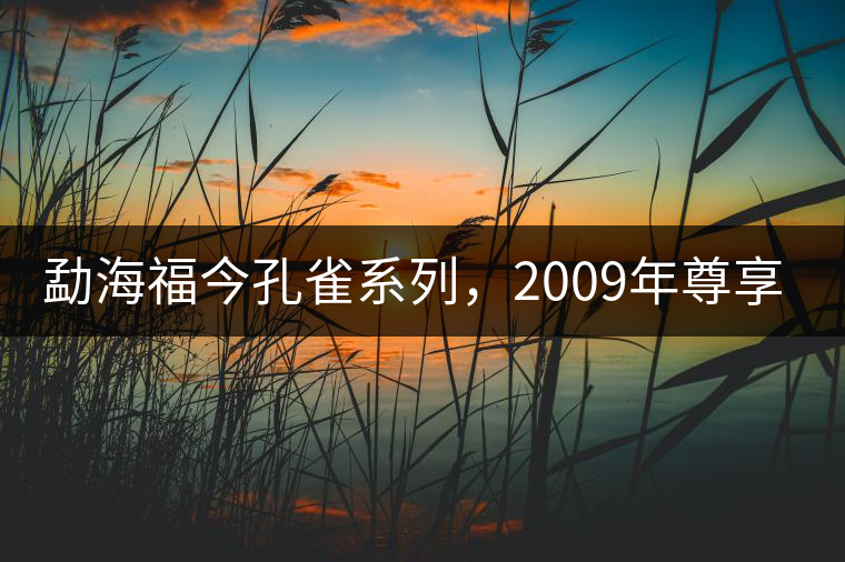 勐海福今孔雀系列，2009年尊享青餅
