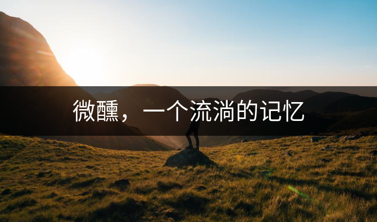 微醺，一個(gè)流淌的記憶