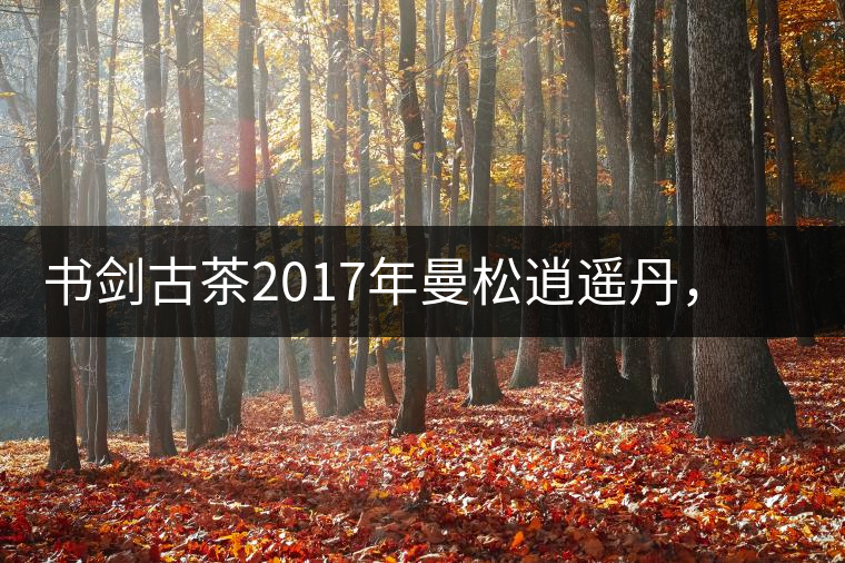 書劍古茶2017年曼松逍遙丹，把逍遙化進(jìn)曼松