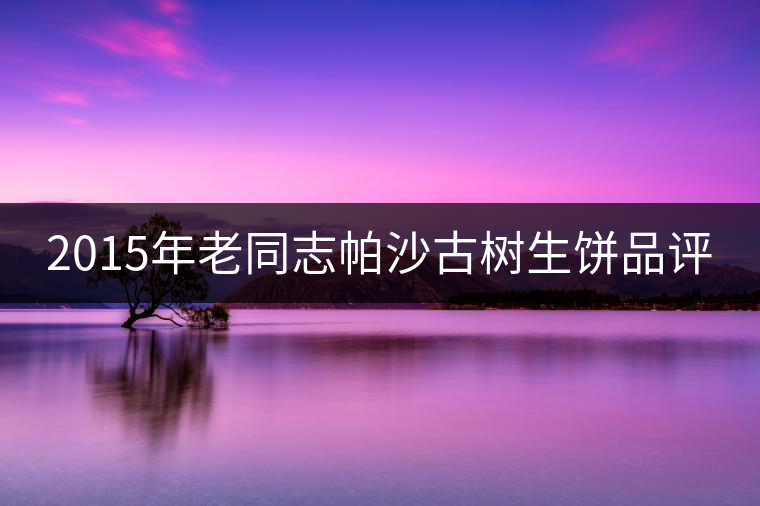 2015年老同志帕沙古樹(shù)生餅品評(píng) 2015年老同志帕沙古樹(shù)生餅品評(píng)